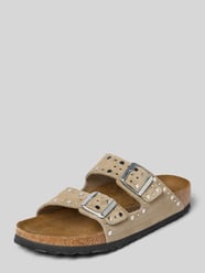 Sandalette mit Nieten Modell 'Arizona' von Birkenstock Beige - 3