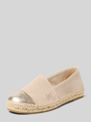 Espadrilles met reliëflogo model 'Classic Cap 3' van Espadrij Beige - 31