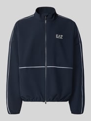 Kurtka bomberka ze stójką i nadrukiem logo od EA7 Emporio Armani - 27