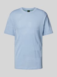 T-Shirt mit Rundhalsausschnitt Modell 'Jagged' von BOSS Green Blau - 27