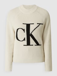 Strickpullover mit Label-Print von Calvin Klein Jeans - 42