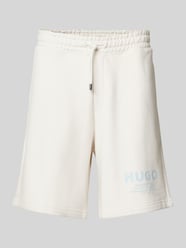 Sweatshorts mit Label-Print Modell 'Nomario' von Hugo Blue - 46