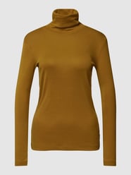 Shirt met lange mouwen in effen design met col van QS by s.Oliver Groen - 17