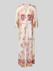 Maxikleid mit Tunikakragen Modell 'Stellar Artist' von Neo Noir Pink - 1