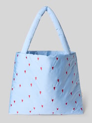 Tote Bag mit Allover-Motiv-Stitching Modell 'Puffy' von Studio Noos - 3