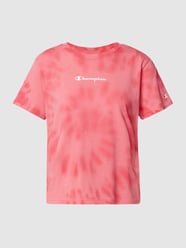T-Shirt mit Label-Schriftzug von CHAMPION Pink - 13