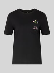 damski t-shirt o kroju regular fit z czystej bawełny model 'POLLY' od ONLY - 46