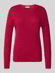 Gebreide pullover met kabelpatroon van Christian Berg Woman - 5