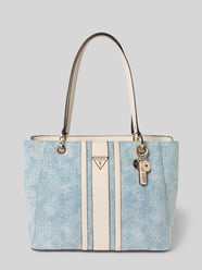 Torba typu tote z czystej bawełny model 'Noelle' od GUESS - 5