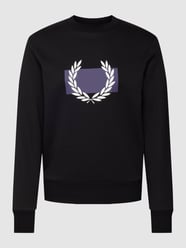 Bluza z nadrukiem z logo od Fred Perry Czarny - 20