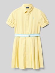 Hemdblusenkleid mit Button-Down-Kragen und Gürtel von Polo Ralph Lauren Teens - 38
