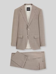 Slim Fit Anzug aus reiner Schurwolle Modell 'H-HUGE-2PCS-263' von BOSS Beige - 11