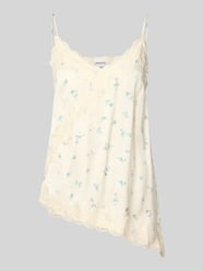 Blusentop aus Viskose mit Spitzenbesatz von Jake*s Casual - 26