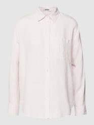 Bluse aus reinem Leinen in unifarbenem Design Modell 'DARIAALF' von ECOALF Rosa - 34
