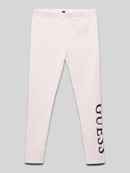 Leggings mit Label-Print von Guess Rosa - 2