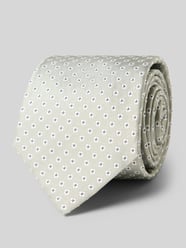 Seidenkrawatte aus reiner Seide mit Allover-Stitching (7,5 cm) von Gierremilano - 15