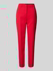 Spodnie materiałowe o kroju feminine fit w kant od Marc Cain - 44