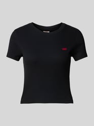 T-Shirt mit Label-Patch von Levi's® Schwarz - 3