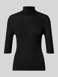 Slim Fit Longsleeve aus reiner Lanawolle Modell 'Maglia Costine' von Liu Jo White - 2