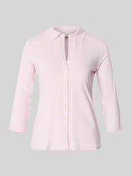 Bluzka koszulowa o kroju regular fit z mieszanki wiskozy od Marc O'Polo Fuksjowy - 1