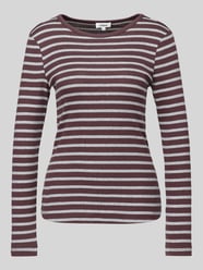 Longsleeve mit abgerundetem Saum von s.Oliver RED LABEL Bordeaux - 4