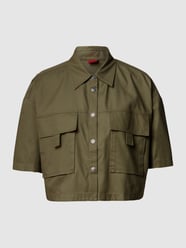 Kurzärmelige Bluse mit Pattentaschen Modell 'Enria' von HUGO Grün - 19