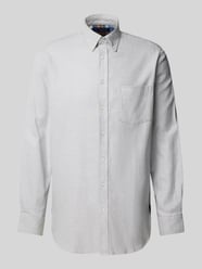 Regular Fit Freizeithemd mit Button-Down-Kragen von Christian Berg Men Grau - 9