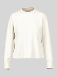 Regular Fit Langarmshirt mit kontrastierendem Rippkragen von Marc Cain - 48