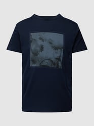 T-Shirt mit Rundhalsausschnitt von Esprit Blau - 43