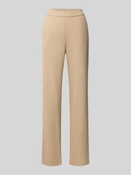 Weite Hose aus Baumwoll-Viskose-Mix Modell 'Chiara' von MAC Beige - 8