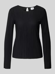 Longsleeve mit Plisseefalten Modell 'PLISA NEW' von Vila Schwarz - 30