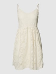 Mini-jurk met all-over broderie anglaise van Vero Moda Wit - 15