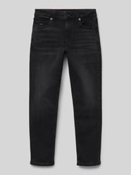 Straight Fit Jeans im 5-Pocket-Design von Tommy Hilfiger Teens Schwarz - 8