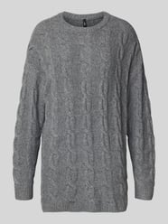 Regular fit gebreide pullover met structuurmotief, model 'JEANETTE' van ONLY - 5