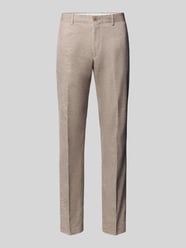 Regular Fit Business-Hose mit Bundfalte SoPure von s.Oliver BLACK LABEL Beige - 42