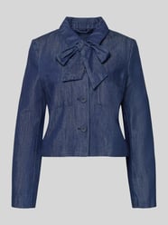 Żakiet o kroju regular fit w tkaninie stylizowanej na denim z dodatkiem lyocellu od Christian Berg Woman Selection - 3