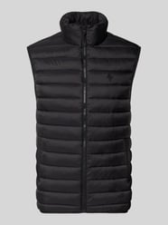 Bodywarmer met opstaande kraag en labelstitching van REVIEW - 19