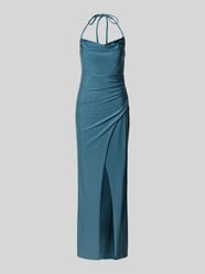 Abendkleid mit Wasserfall-Ausschnitt und Gehschlitz von V.M. - 30
