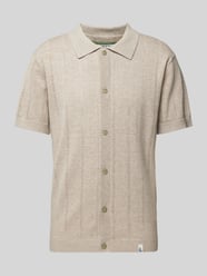 Regular fit vrijetijdsoverhemd met halflange mouwen van Colours & Sons Beige - 38