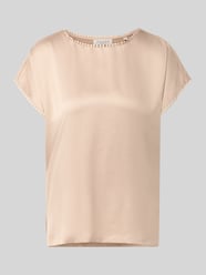 Beige Mouwloze Satijnen Hals - Top | Olivia & Kate - Olivia & Kate