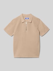Koszulka polo w dzianinowym wyglądzie, krój regular fit, model 'Max' od JACK & JONES - 17
