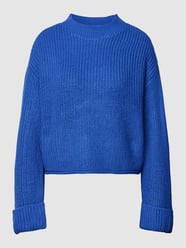 Strickpullover mit Rundhalsausschnitt Modell 'SAYLA' von Vero Moda Blau - 26