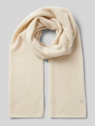 Schal mit Ripp-Abschluss von Marc O'Polo Beige - 40