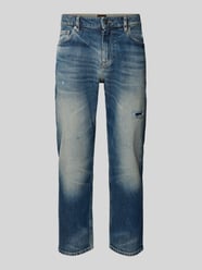 Jeansy o kroju regular fit z mieszanki bawełny od BOSS Orange - 39