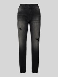 Slim Fit Jeans im 5-Pocket-Design Modell 'BOYFRIEND' von Angels Grau - 13