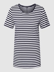 T-shirt w paski od Montego Niebieski - 40