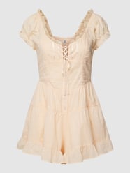 Playsuit mit Spitzenbesatz Modell 'Lilly' von BDG Urban Outfitters Beige - 10