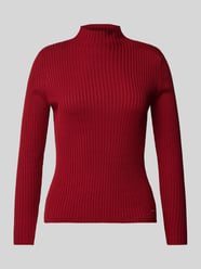 Gebreide pullover met opstaande kraag van More & More Rood - 26