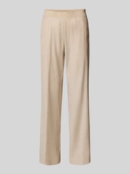 Flared Stoffhose mit elastischem Bund Modell 'Pam' von Raphaela By Brax Beige - 12