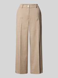 Fein strukturierte Hose mit Bügelfalten von MORE & MORE Beige - 39